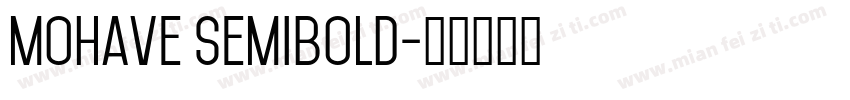 mohave semibold字体转换